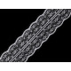 Polyamide lace trim / insert width 42 mm - White (45 Meters)