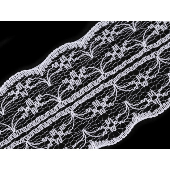 Polyamide lace trim / insert width 42 mm - White (45 Meters)