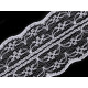 Polyamide lace trim / insert width 42 mm - White (45 Meters)