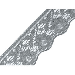 Polyamide lace trim width 67 mm - Lightgrey (1 Meter)