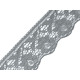 Polyamide lace trim width 67 mm - Lightgrey (1 Meter)