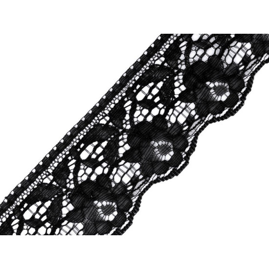 Polyamide lace trim width 67 mm - Lightgrey (1 Meter)