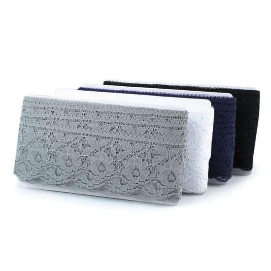 Polyamide lace trim width 67 mm - Lightgrey (1 Meter)