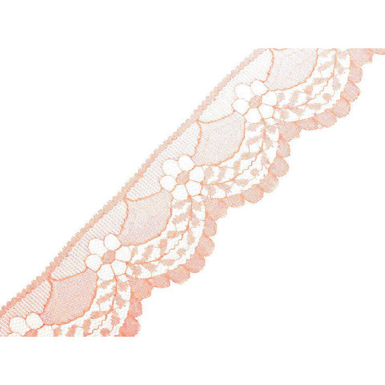 Polyamide lace trim width 40 mm - White (15 Meters)