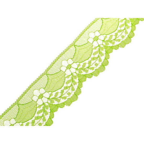 Polyamide lace trim width 40 mm - White (15 Meters)