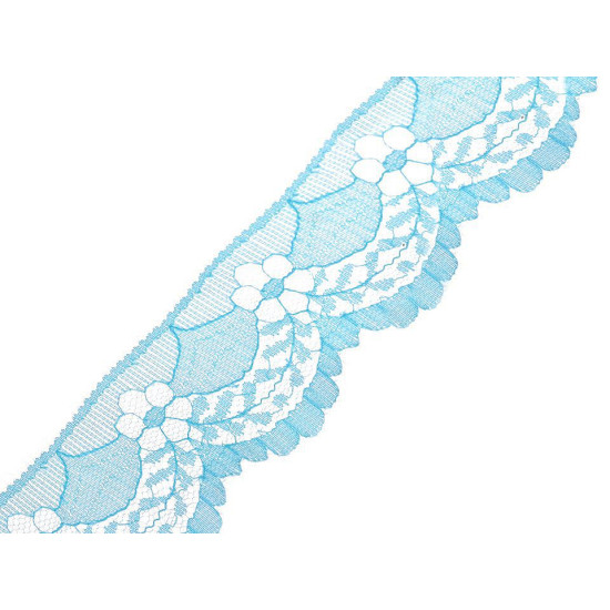 Polyamide lace trim width 40 mm - White (15 Meters)
