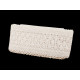 Cotton bobbin lace trim / insert, width 10 cm - Dark rye (1 Meter) Cotton bobbin lace trim / insert, width 10 cm - Dark rye (1 Meter)