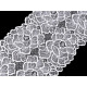 Elastic lace / table runner / insert width 15.5 cm - Snow white (1 Meter) Elastic lace / table runner / insert width 15.5 cm - Snow white (1 Meter)