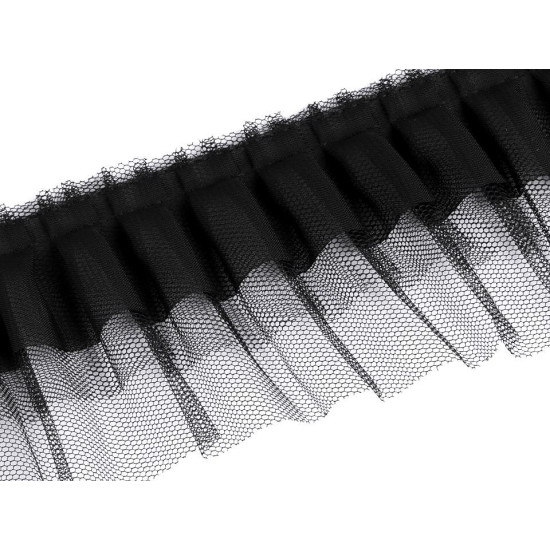 Taśma plisowana trzywarstwowa szerokość 70 mm - Różowy jasny (1 Metr) Taśma plisowana trzywarstwowa szerokość 70 mm - Różowy jasny (1 Metr)