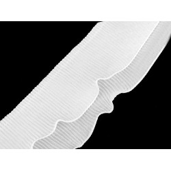 Taśma plisowana szerokość 78 mm - White (1 Metr)