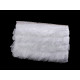 Organza ruffle trim width 40 mm - White (1 Meter)