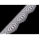 Koronka elastyczna szerokość 30 mm - Czarny (1 Metr) Koronka elastyczna szerokość 30 mm - Czarny (1 Metr)
