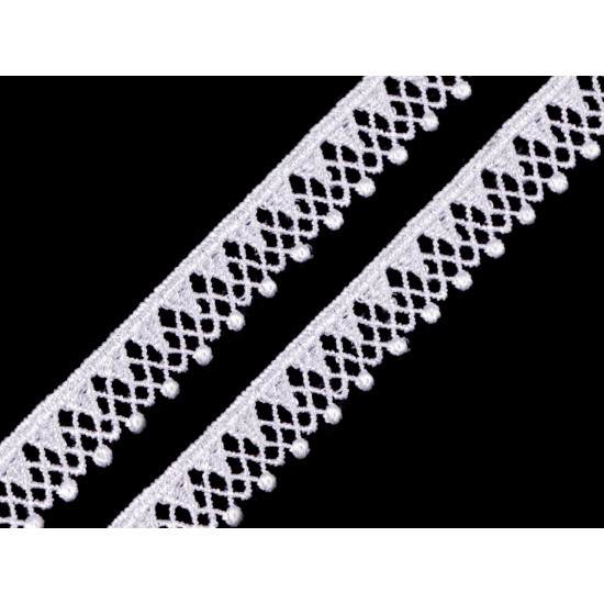Guipure lace width 13 mm - Red (1 Meter)