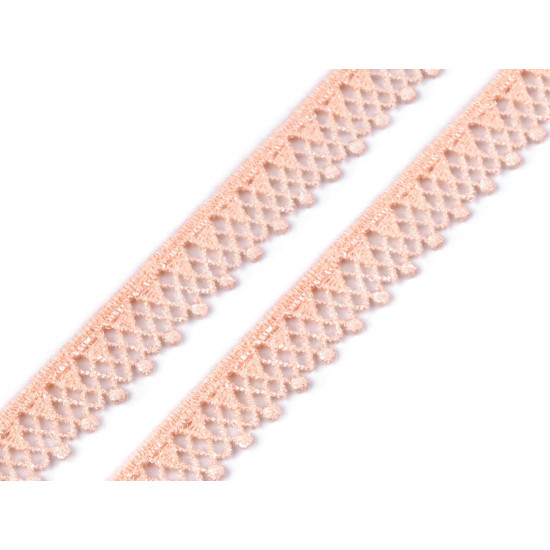 Guipure lace width 13 mm - Red (1 Meter)