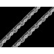 Nylon / polyamid lace trim width 14 mm - White (1 Meter) Nylon / polyamid lace trim width 14 mm - White (1 Meter)