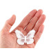 Applicazione / toppa da cucire, motivo: farfalla - Bianco (10 Pezzi) Applicazione / toppa da cucire, motivo: farfalla - Bianco (10 Pezzi)