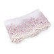 Dantela brodata pe organza latime 18 cm - Off white (1 Metru) Dantela brodata pe organza latime 18 cm - Off white (1 Metru)