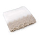 Embroidered lace on organza with lurex width 17 cm - Off white (27 Meters) Embroidered lace on organza with lurex width 17 cm - Off white (27 Meters)