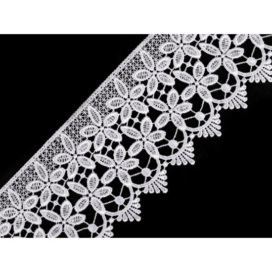Guipure lace width 85 mm - Cream lightest (1 Meter)