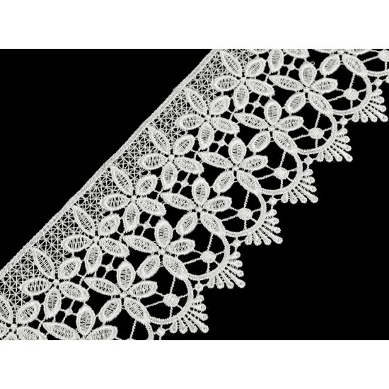 Guipure lace width 85 mm - Cream lightest (1 Meter)