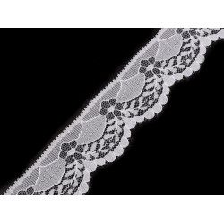 Nylon lace width 40 mm - White (1 Meter)