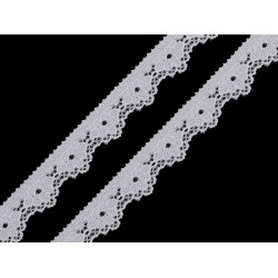 Koronka elastyczna szerokość 15 mm - Off white (1 Metr)