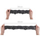 French elastic lace width 90 mm - Black (1 Meter)