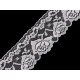 Nylon lace, width 70 mm - Red (1 Meter)
