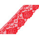 Nylon lace, width 70 mm - Red (1 Meter)