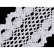 Cotton bobbin lace / insert, width 50 mm - Snow white (1 Meter)