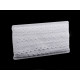 Cotton bobbin lace / insert, width 50 mm - Snow white (1 Meter)