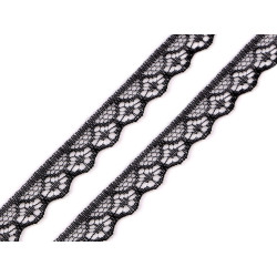 Polyamide lace width 14 mm - Black (1 Meter)