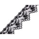 Embroidered lace on monofilament, width 65 mm - White (1 Meter) Embroidered lace on monofilament, width 65 mm - White (1 Meter)