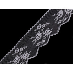 Nylon lace width 65 mm - White (1 Meter)