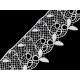 Guipure lace, width 90 mm - White (1 Meter) Guipure lace, width 90 mm - White (1 Meter)