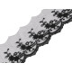 Embroidered lace on monofilament, width 70 mm - Off white (1 Meter) Embroidered lace on monofilament, width 70 mm - Off white (1 Meter)