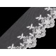 Embroidered lace / braid on monofilament, width 90 mm - Black (1 Meter) Embroidered lace / braid on monofilament, width 90 mm - Black (1 Meter)