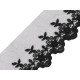 Embroidered lace / braid on monofilament, width 90 mm - Black (1 Meter) Embroidered lace / braid on monofilament, width 90 mm - Black (1 Meter)