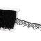 Dentelle guipure minimaliste, largeur 30 mm - Noir (1 Mètre)