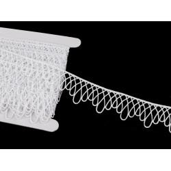Guipure minimalist lace, width 30 mm - White (1 Meter)