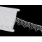 Dentelle guipure minimaliste, largeur 30 mm - Blanc (1 Mètre)