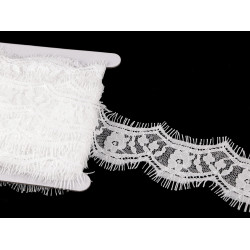 Koronka francuska miękka szerokość 65 mm - Off white (1 Metr)