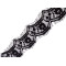 Dentelle douce pour lingerie, largeur 65 mm - Noir (1 Mètre)