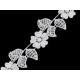 Guipure lace / insert, width 35 mm - White (1 Meter) Guipure lace / insert, width 35 mm - White (1 Meter)