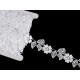 Guipure lace / insert, width 35 mm - White (1 Meter) Guipure lace / insert, width 35 mm - White (1 Meter)
