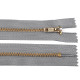 Metalowy zamek no 3 mm długość 18 cm do spodni z mosiężnymi ząbkami - Szary hematyt (25 Sztuki) Metalowy zamek no 3 mm długość 18 cm do spodni z mosiężnymi ząbkami - Szary hematyt (25 Sztuki)