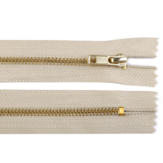 Metal zipper no 4, length 16 cm, pants - Blue dark (10 Pieces)