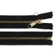 Brass tent zipper, no 5 with double-sided slider, length 250 cm - Black (5 Pieces) Brass tent zipper, no 5 with double-sided slider, length 250 cm - Black (5 Pieces)