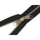 Brass tent zipper, no 5 with double-sided slider, length 250 cm - Black (5 Pieces) Brass tent zipper, no 5 with double-sided slider, length 250 cm - Black (5 Pieces)