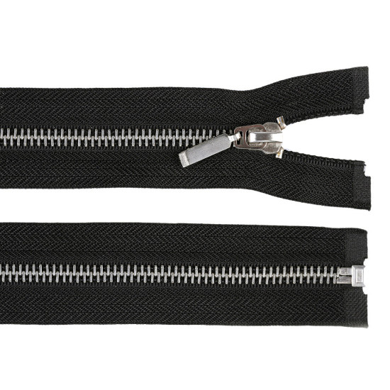 Zamek metalowy no 5 długość 60 cm - Czarny (25 Sztuki) Zamek metalowy no 5 długość 60 cm - Czarny (25 Sztuki)